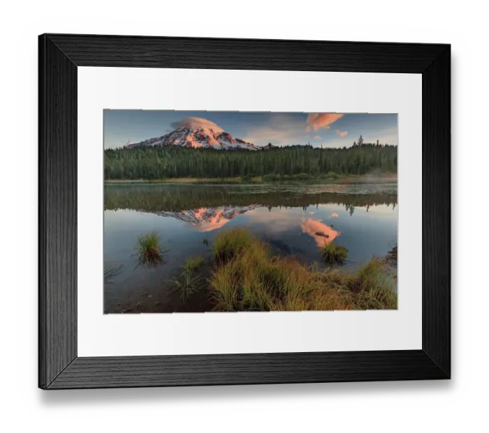 Framed Print : Reflection Lake within Mt. Rainier National Park Framed Print : Reflection Lake within Mt. Rainier National Park