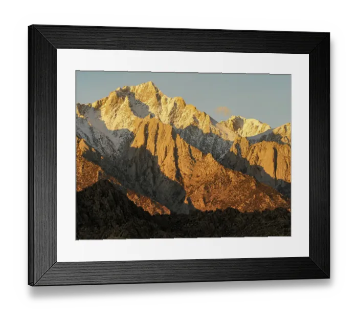 Framed Print : Mt. Lone Pine at sunrise, Mount Whitney, Sierra Nevada Mountains, Lone Pine, California Framed Print : Mt. Lone Pine at sunrise, Mount Whitney, Sierra Nevada Mountains, Lone Pine, California