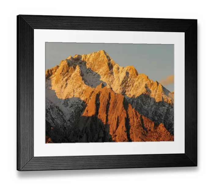 Framed Print : Mt. Lone Pine at sunrise, Mount Whitney, Sierra Nevada Mountains, Lone Pine, California Framed Print : Mt. Lone Pine at sunrise, Mount Whitney, Sierra Nevada Mountains, Lone Pine, California