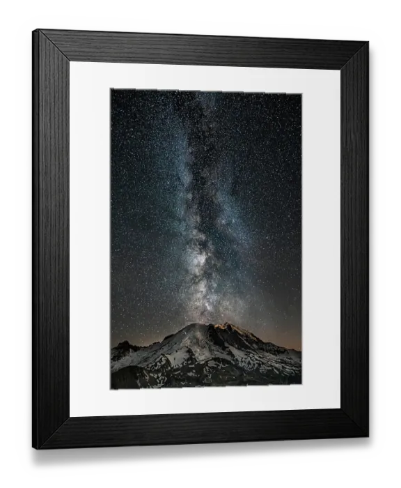 Framed Print : Northern portion of Mt. Rainier National Park