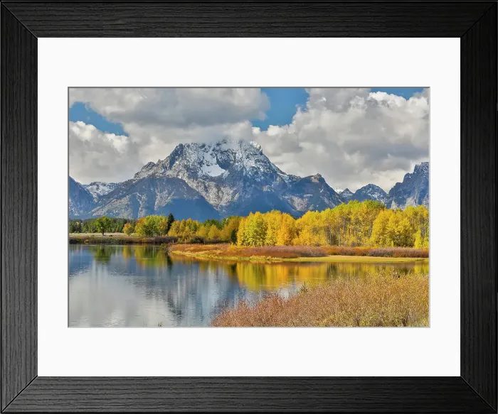 Framed Print : USA, Wyoming. Grand Tetons National Park Snake River viewed from Oxbow Bend with Tetons mountains in reflection Framed Print : USA, Wyoming. Grand Tetons National Park Snake River viewed from Oxbow Bend with Tetons mountains in reflection