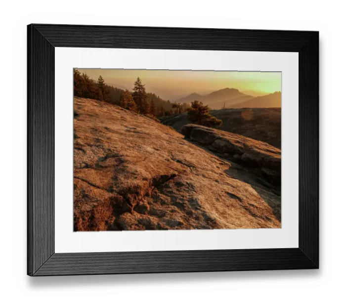 Framed Print : Sunset from Beetle Rock, Sequoia National Park, California Framed Print : Sunset from Beetle Rock, Sequoia National Park, California