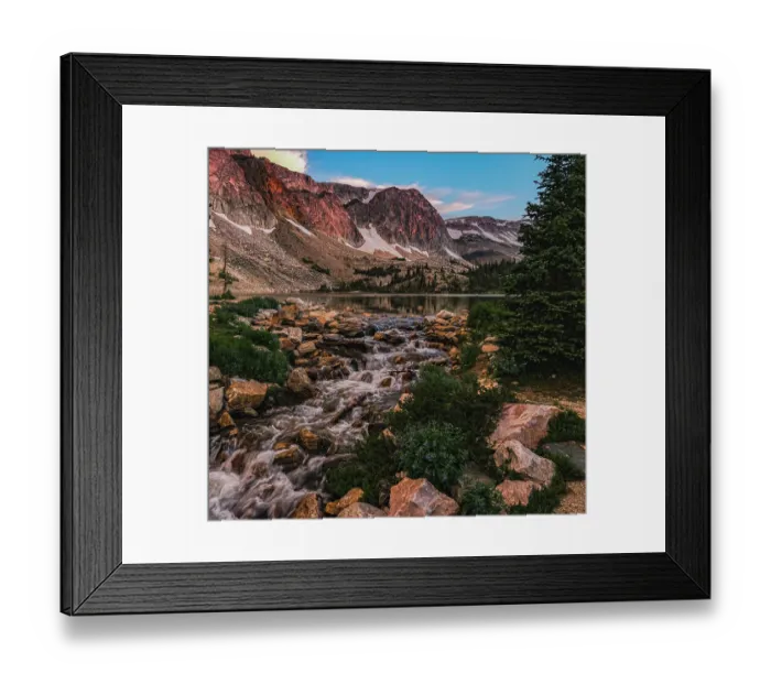 Framed Print : Wyoming, Snowy range