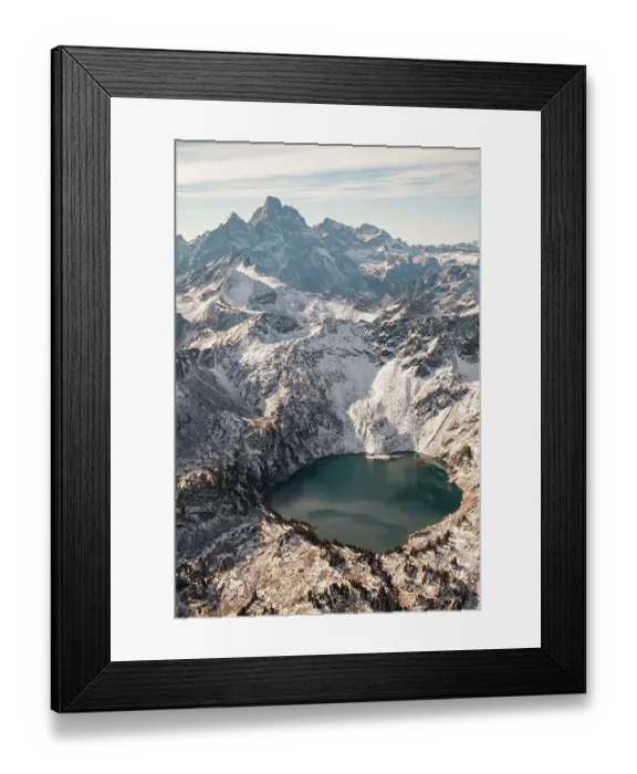Framed Print : USA, Wyoming, Grand Teton National Park. Aerial of high mountain lake and Teton Range Framed Print : USA, Wyoming, Grand Teton National Park. Aerial of high mountain lake and Teton Range