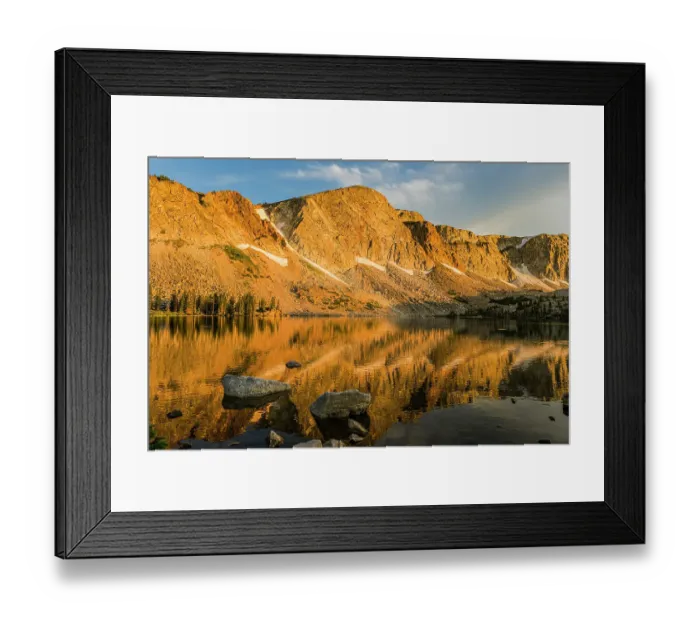 Framed Print : Wyoming, Lake Marie sunrise Framed Print : Wyoming, Lake Marie sunrise