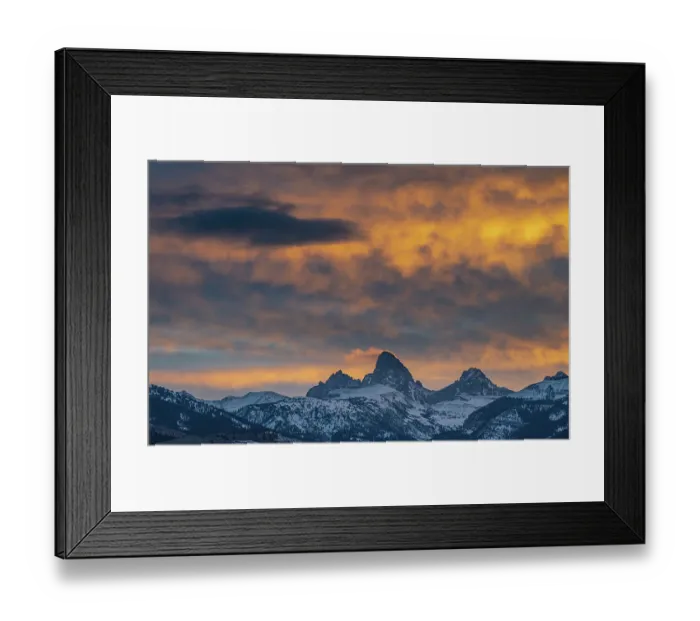 Framed Print : USA, Wyoming. Mount Owen, Grand and Middle Teton from the west Framed Print : USA, Wyoming. Mount Owen, Grand and Middle Teton from the west