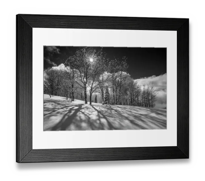 Framed Print : USA, Wyoming. Shadows and sunstar and a snowy, winter landscape in the Teton Mountains near Jackson Framed Print : USA, Wyoming. Shadows and sunstar and a snowy, winter landscape in the Teton Mountains near Jackson