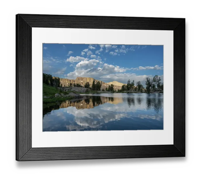 Framed Print : USA, Wyoming. Landscape Reflection of mountains in Alaska Basin Lakes, Teton Mountains Framed Print : USA, Wyoming. Landscape Reflection of mountains in Alaska Basin Lakes, Teton Mountains