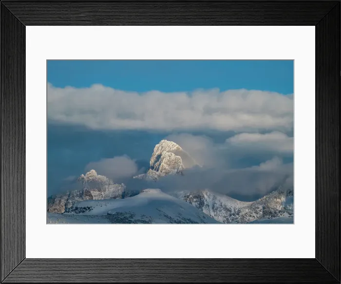 Framed Print : USA, Wyoming. Landscape of Teton Mountains from the west Framed Print : USA, Wyoming. Landscape of Teton Mountains from the west
