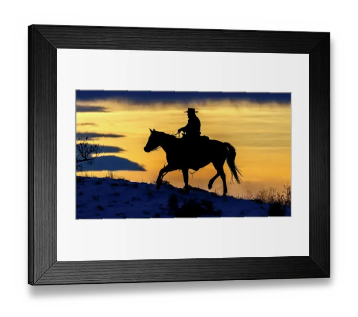 Framed Print : USA, Wyoming, Shell. Hideout Ranch, Big Horn Mountain Range