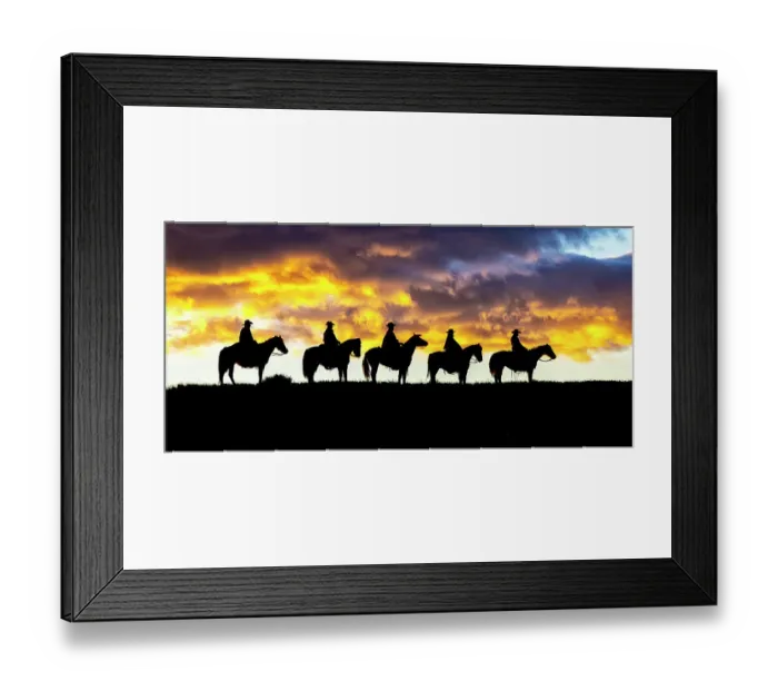 Framed Print : USA, Wyoming, Shell. Hideout Ranch, Big Horn Mountain Range