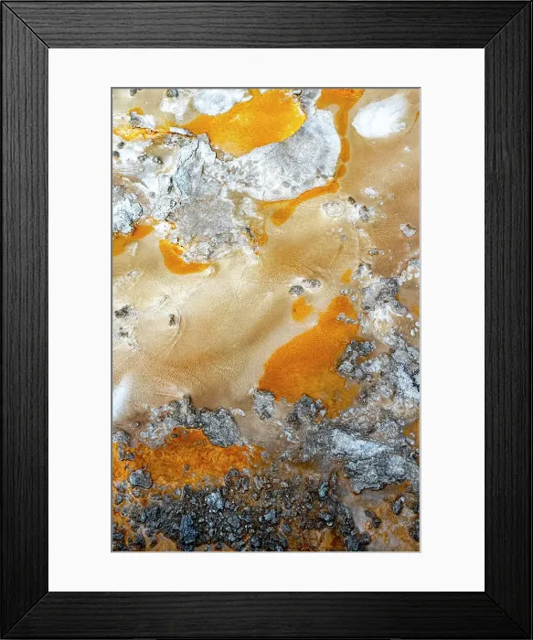 Framed Print : USA, Wyoming. Hot spring runoff, Yellowstone National Park Framed Print : USA, Wyoming. Hot spring runoff, Yellowstone National Park