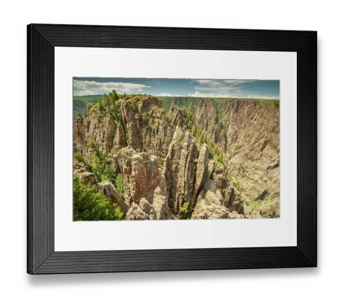 Framed Print : USA, Colorado, Black Canyon of the Gunnison National Park. Canyon landscape