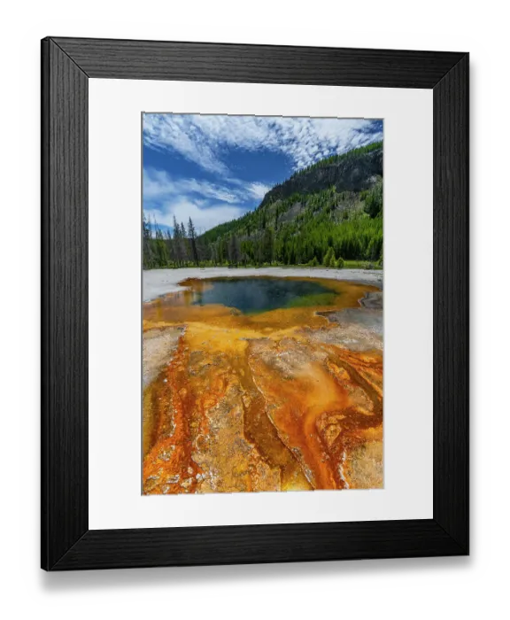 Framed Print : Emerald Pool, Yellowstone National Park