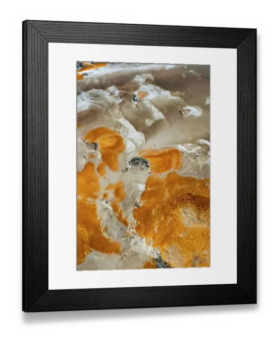 Framed Print : USA, Wyoming. Hot spring runoff, Yellowstone National Park Framed Print : USA, Wyoming. Hot spring runoff, Yellowstone National Park