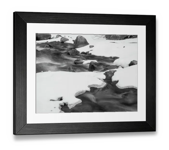 Framed Print : Winter, Clear Creek, Golden, Colorado Framed Print : Winter, Clear Creek, Golden, Colorado