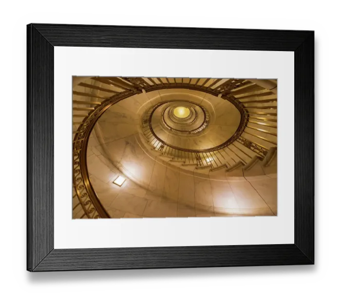 Framed Print : Spiral staircase in the Supreme Court Building, Washington, D.C, USA Framed Print : Spiral staircase in the Supreme Court Building, Washington, D.C, USA
