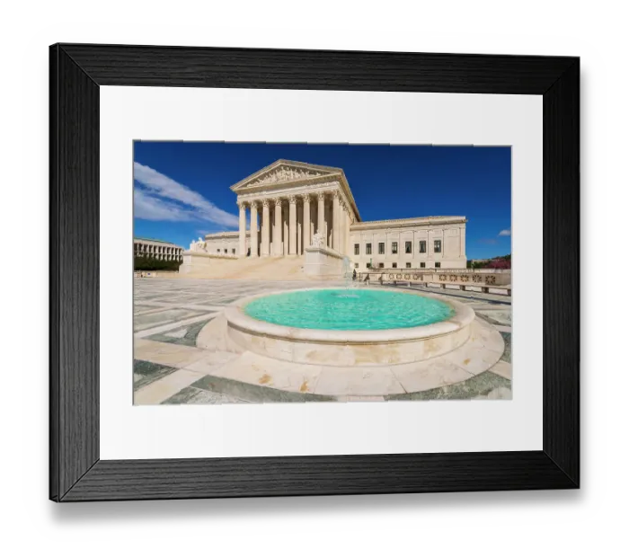 Framed Print : The United States Supreme Court, Washington, D.C, USA