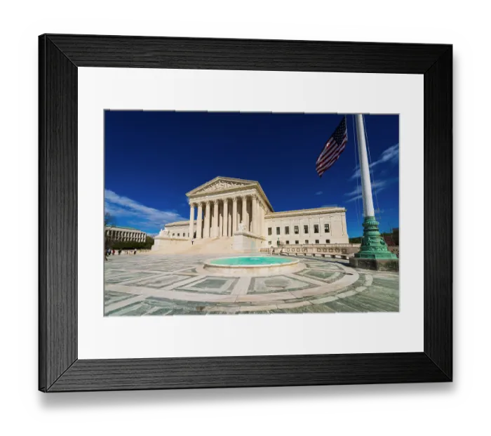 Framed Print : The United States Supreme Court, Washington, D.C, USA
