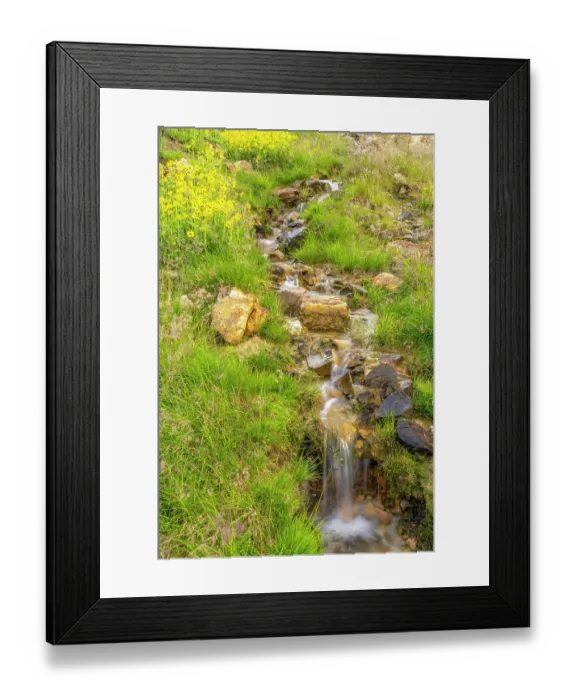 Framed Print : USA, Colorado, San Juan Mountains. Waterfall cascade Framed Print : USA, Colorado, San Juan Mountains. Waterfall cascade