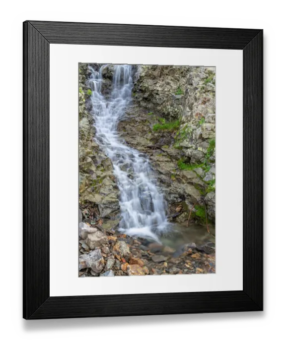 Framed Print : USA, Colorado, San Juan Mountains. Waterfall cascade