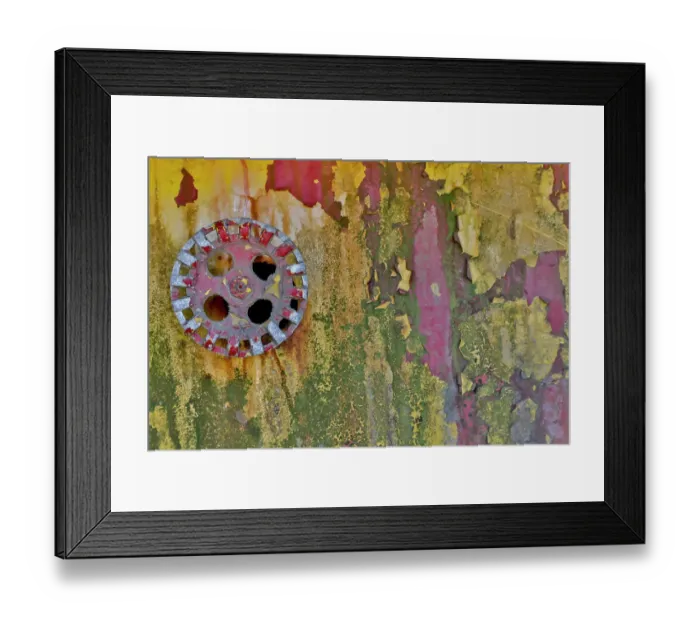 Framed Print : USA, Oregon, Tillamook. Old rusted vehicle close-ups with peeling paint on valve of old firetruck Framed Print : USA, Oregon, Tillamook. Old rusted vehicle close-ups with peeling paint on valve of old firetruck