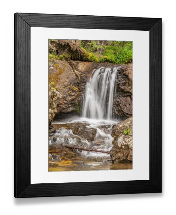 Framed Print : USA, Colorado, Gunnison National Forest. Waterfall scenic Framed Print : USA, Colorado, Gunnison National Forest. Waterfall scenic