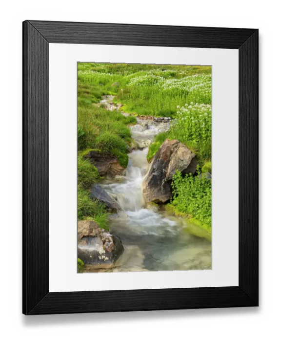 Framed Print : USA, Colorado, San Juan Mountains. Waterfall cascade Framed Print : USA, Colorado, San Juan Mountains. Waterfall cascade