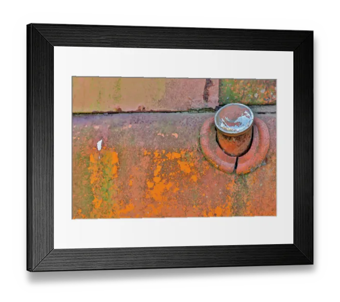 Framed Print : USA, Oregon, Tillamook. Old rusted vehicle close-ups with peeling paint truck details