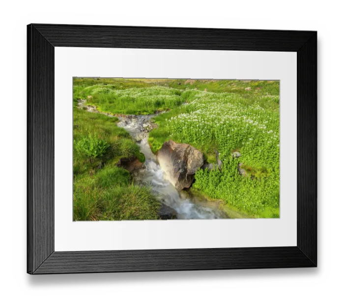 Framed Print : USA, Colorado, San Juan Mountains. Waterfall cascade