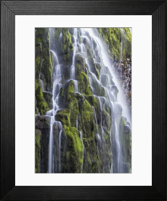 Framed Print : USA, Oregon, Three Sisters Wilderness Area. Lower Proxy Falls Framed Print : USA, Oregon, Three Sisters Wilderness Area. Lower Proxy Falls