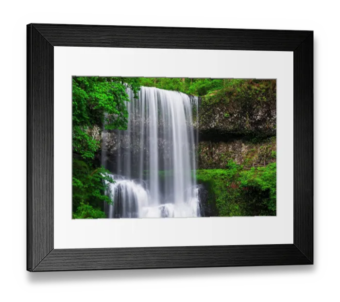 Framed Print : Lower South Falls, Silver Falls State Park, Oregon, USA Framed Print : Lower South Falls, Silver Falls State Park, Oregon, USA