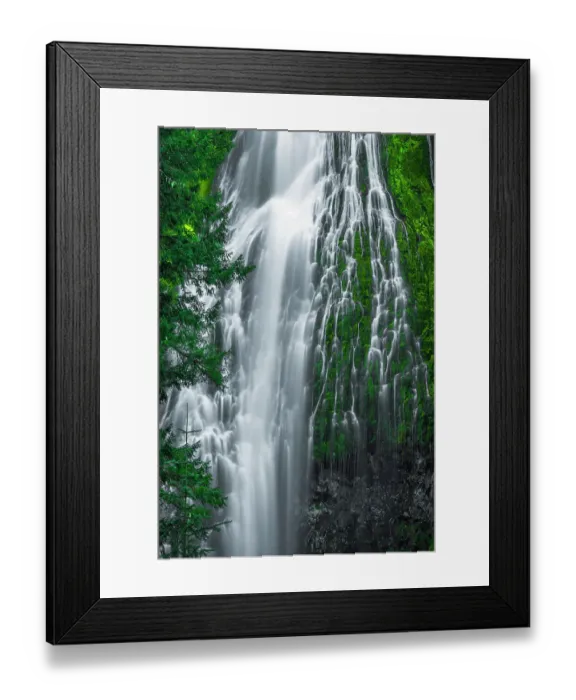 Framed Print : Proxy Falls, Three Sisters Wilderness, Oregon, USA Framed Print : Proxy Falls, Three Sisters Wilderness, Oregon, USA
