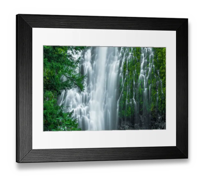 Framed Print : Proxy Falls, Three Sisters Wilderness, Oregon, USA Framed Print : Proxy Falls, Three Sisters Wilderness, Oregon, USA