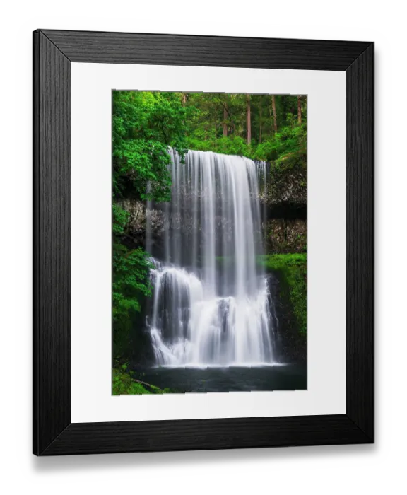 Framed Print : Lower South Falls, Silver Falls State Park, Oregon, USA Framed Print : Lower South Falls, Silver Falls State Park, Oregon, USA
