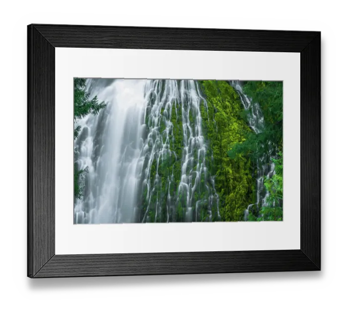 Framed Print : Proxy Falls, Three Sisters Wilderness, Oregon, USA Framed Print : Proxy Falls, Three Sisters Wilderness, Oregon, USA