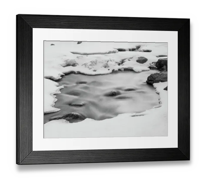 Framed Print : Winter, Clear Creek, Golden, Colorado
