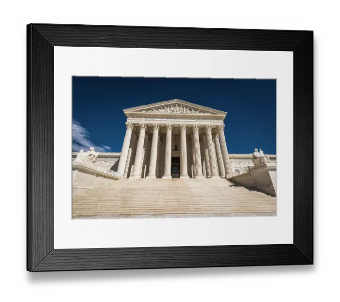Framed Print : The United States Supreme Court, Washington, D.C, USA