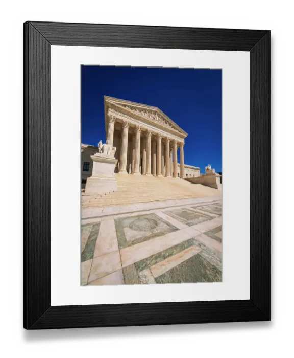 Framed Print : The United States Supreme Court, Washington, D.C, USA