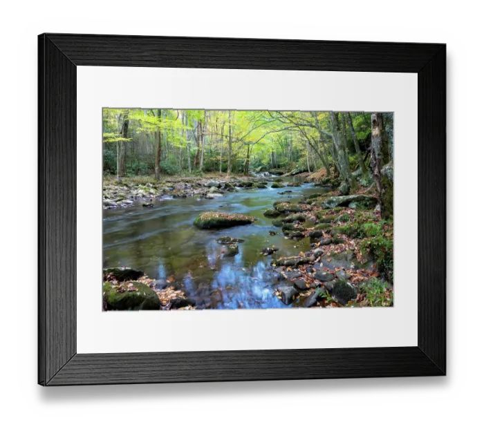 Framed Print : USA, Tennessee. The Great Smoky Mountains, Little River in Autumn Framed Print : USA, Tennessee. The Great Smoky Mountains, Little River in Autumn