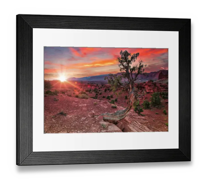 Framed Print : Sunset in Capitol Reef National Park Framed Print : Sunset in Capitol Reef National Park