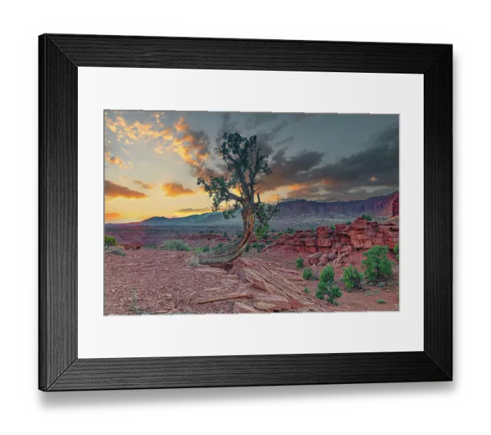 Framed Print : Sunset in Capitol Reef National Park