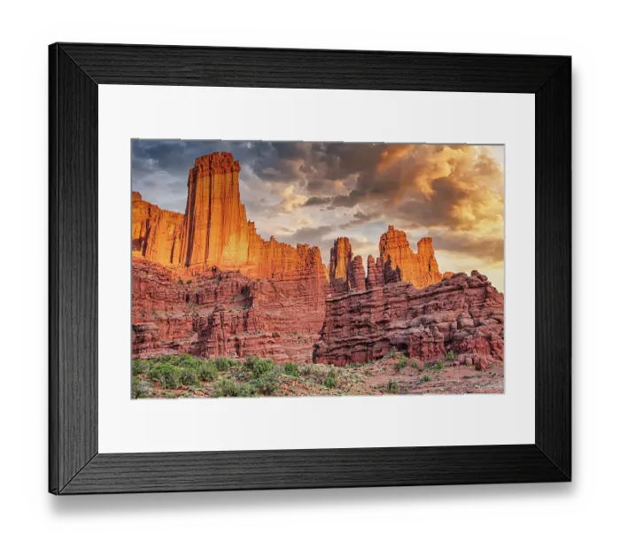 Framed Print : Fisher Tower outside Moab Utah
