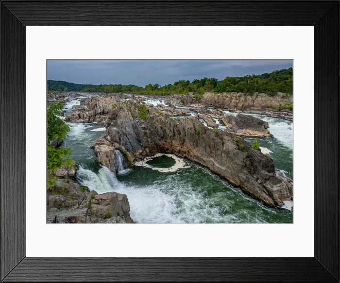 Framed Print : USA, Virginia. Waterfall on Potomac River, Great Falls National Park Framed Print : USA, Virginia. Waterfall on Potomac River, Great Falls National Park