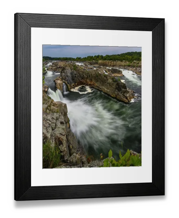 Framed Print : USA, Virginia. Waterfall on Potomac River, Great Falls National Park