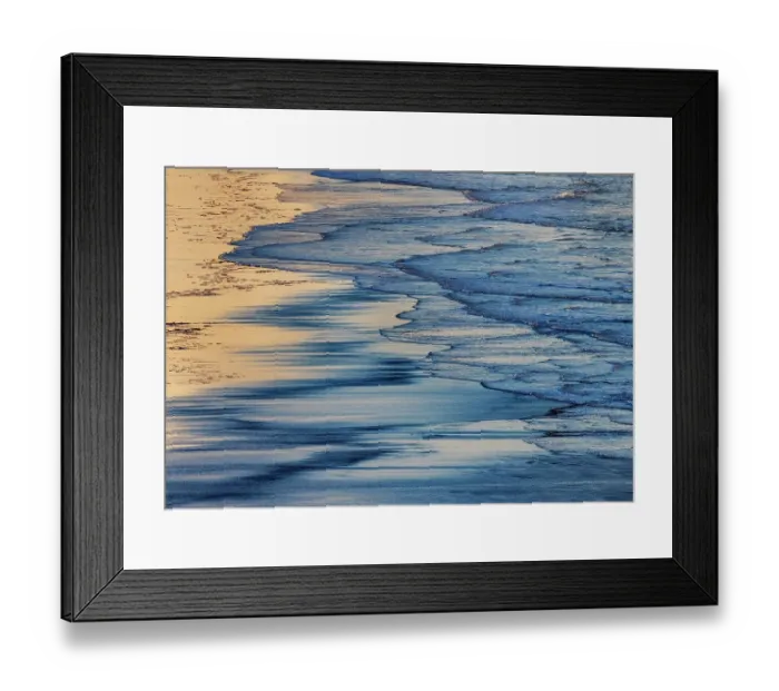 Framed Print : Wave patterns on Benson Beach at Cape Disappointment State Park, Washington State, USA Framed Print : Wave patterns on Benson Beach at Cape Disappointment State Park, Washington State, USA