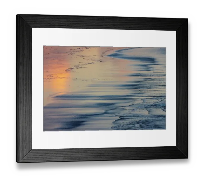 Framed Print : Wave patterns on Benson Beach at Cape Disappointment State Park, Washington State, USA Framed Print : Wave patterns on Benson Beach at Cape Disappointment State Park, Washington State, USA
