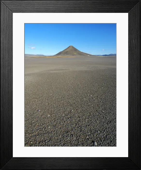 Framed Print : The northeastern interior highlands of Iceland in the Vatnajokull National Park, a UNESCO World Heritage Site