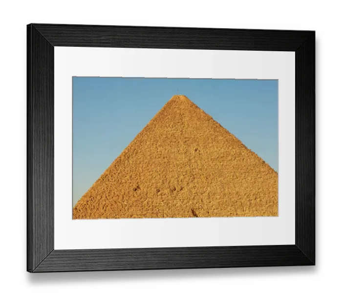Framed Print : Africa, Egypt, Giza. Scenic view of one of the great Pyramids of Giza