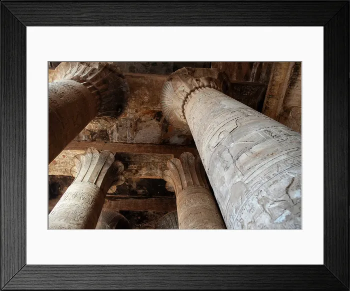 Framed Print : Africa, Egypt, Aswan. The Temple of Edfu